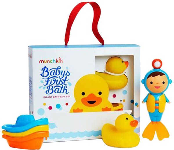 MUNCHKIN Set regalo per il primo bagnetto del bambino 18M+