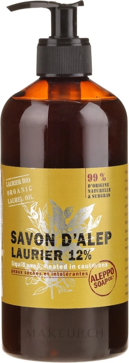 TADE Sapone liquido di Aleppo 12 % alloro 1lt