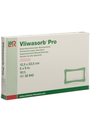 Vliwasorb Pro Medicazione superassorbente per ferite 12,5x22,5 cm 10 pezzi