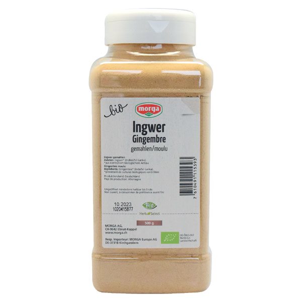 MORGA spezia zenzero macinato biologico Ds 500g