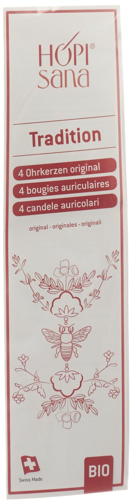 Candele per orecchie Hopisana infiammazione rossa 4 pezzi
