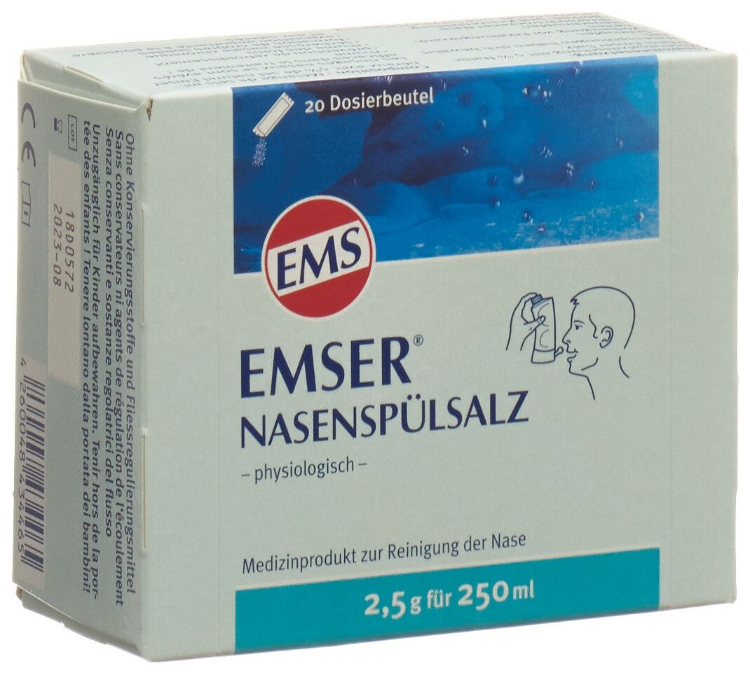 Emser sale per sciacqui nasali 20 bustine 2,5 g