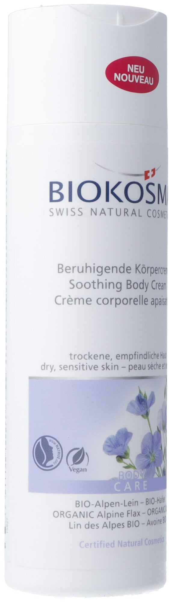 BIOKOSMA Crema Corpo Semi di Lino Alpino Avena BIO Fl 200 ml