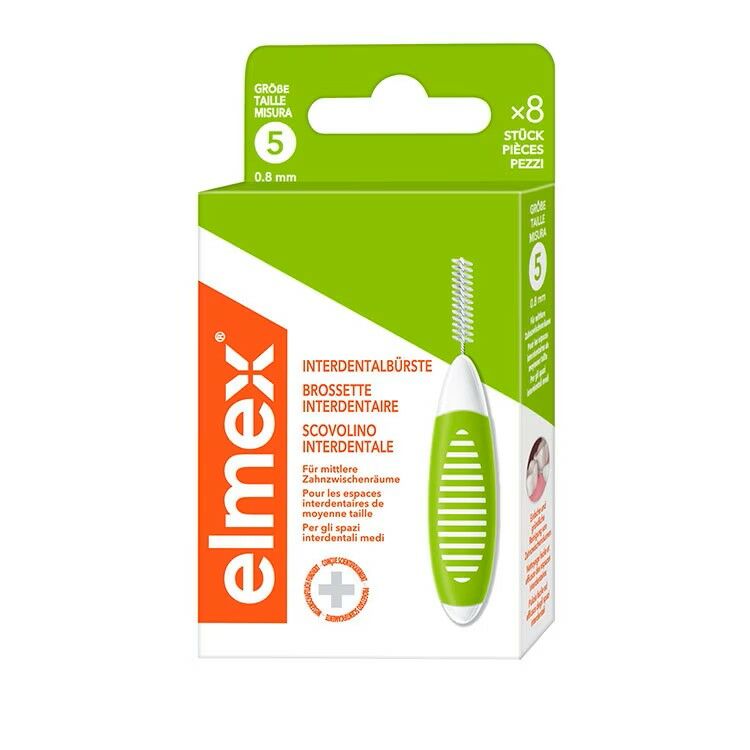ELMEX scovolini interdentali 0,8mm verde 8 pezzi