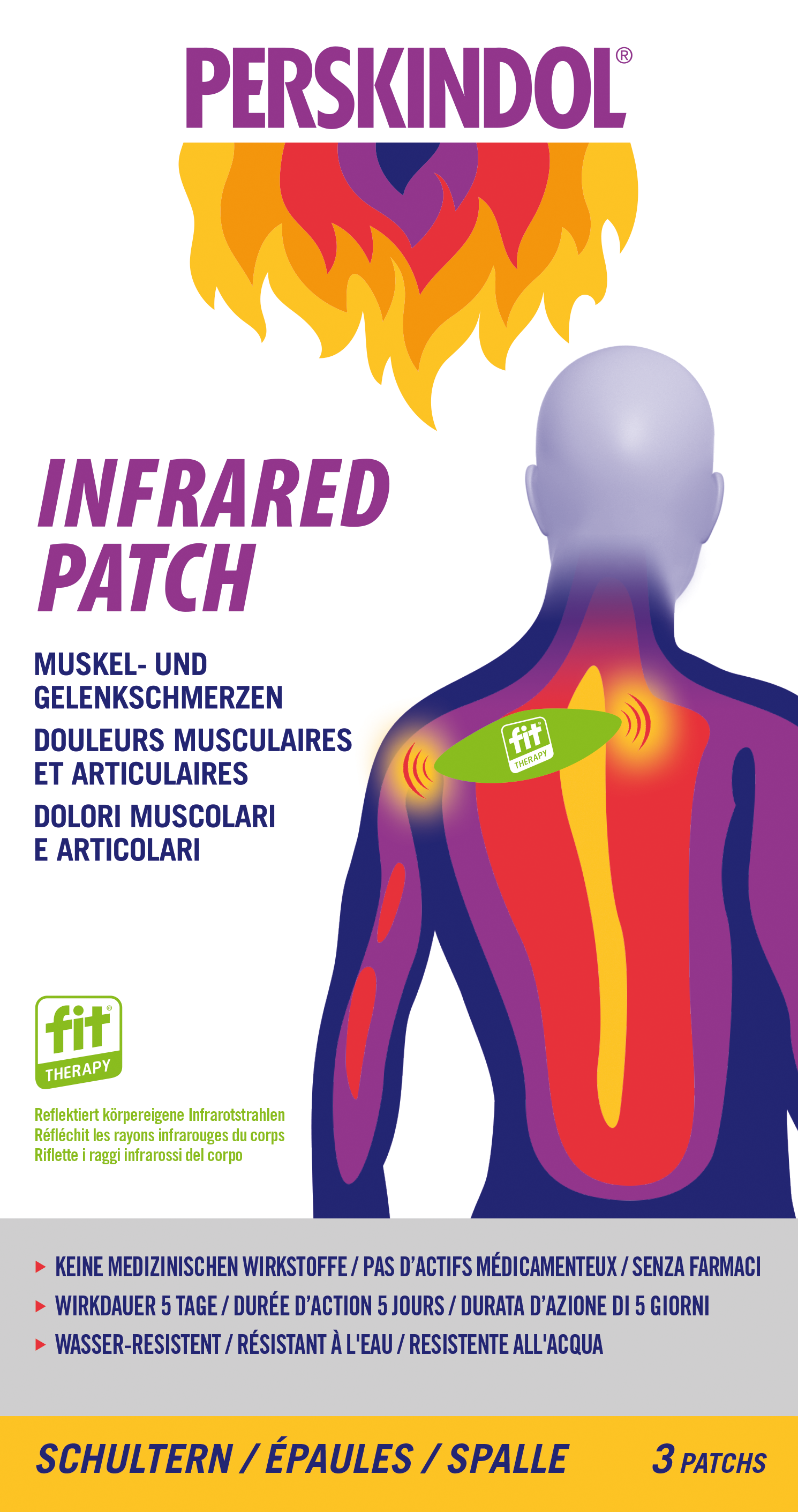 Perskindol® Infrared Patch Spalle 3 pezzi