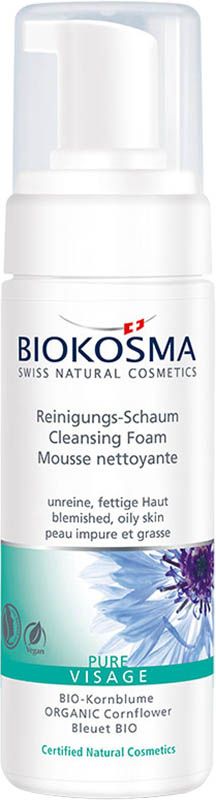 BIOKOSMA PURE Visage Schiuma detergente 150ml