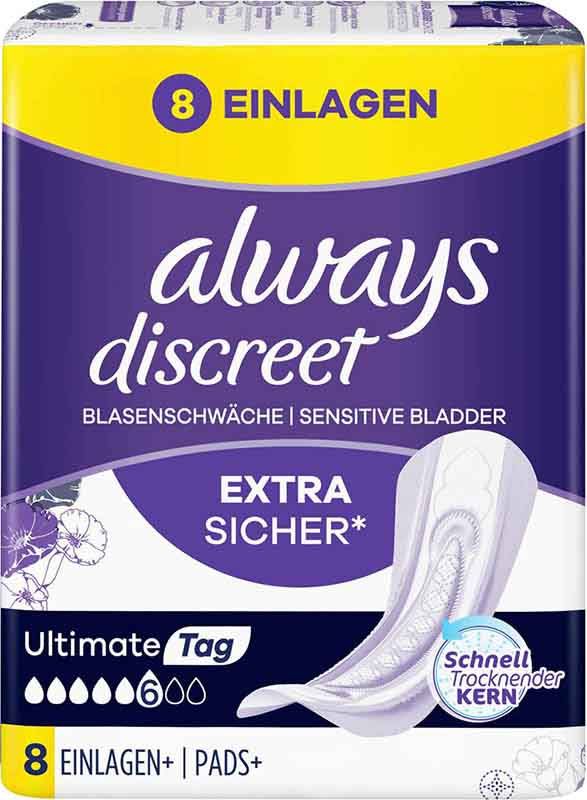 sempre Discreet Incontinence Ultimate Day 8 pezzi