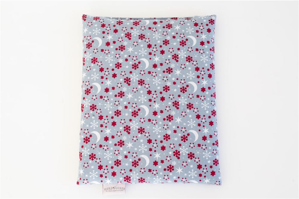 HERZZUCKER cuscino riscaldante ai semi di colza 26x21cm luna/stelle