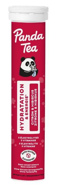 Panda Tea Idratazione Effervescente Limone e Ibisco 20 pezzi