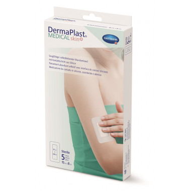DermaPlast Medical skin+ 15x8cm 5 pezzi