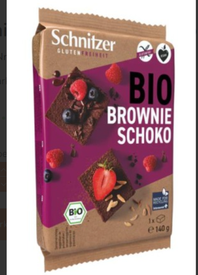 Schnitzer Bio Vegan Brownie al cioccolato 140g