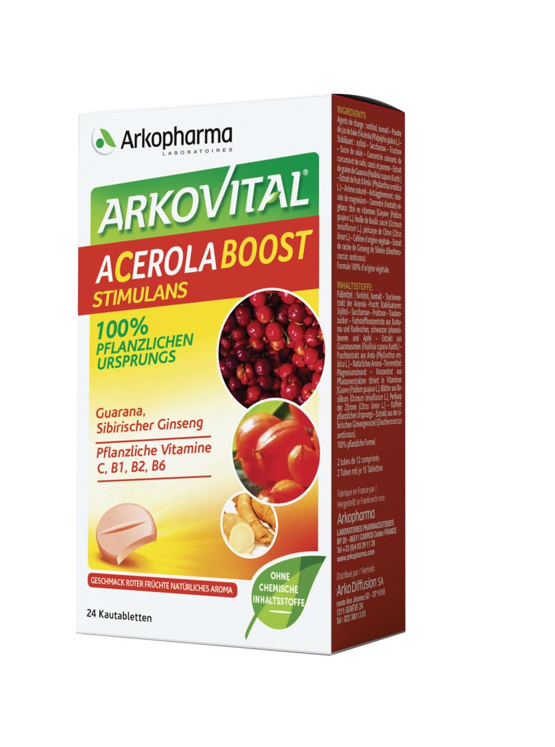 Arkovital Acerola Boost compresse masticabili 24 pezzi