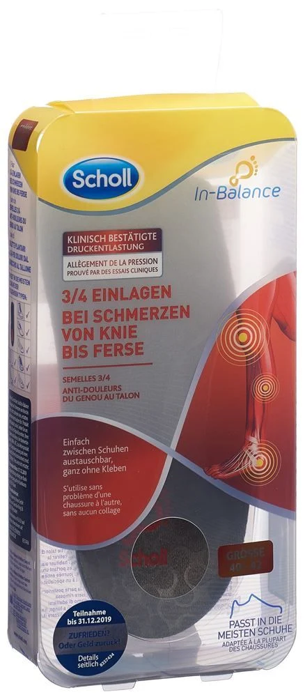Scholl In-Balance Intarsio 40-42 Tacco al ginocchio 2 pezzi