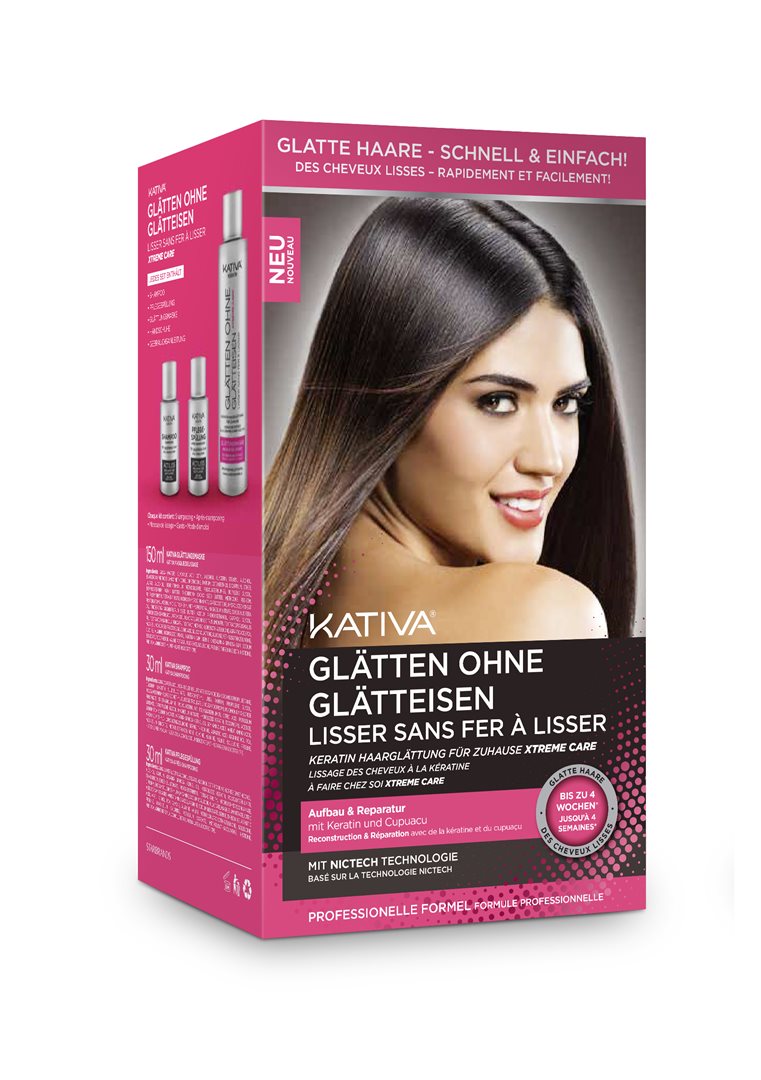 KATIVA Xtreme Care stiratura dei capelli senza piastra