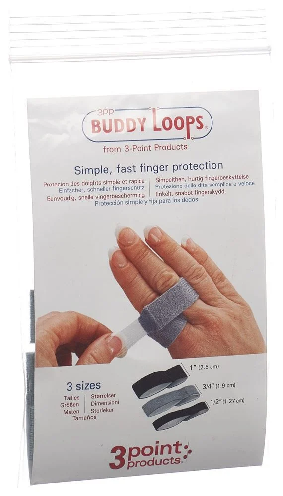 3PP Buddy Loops 3/4" 1,90 cm di larghezza grigio 5 pezzi