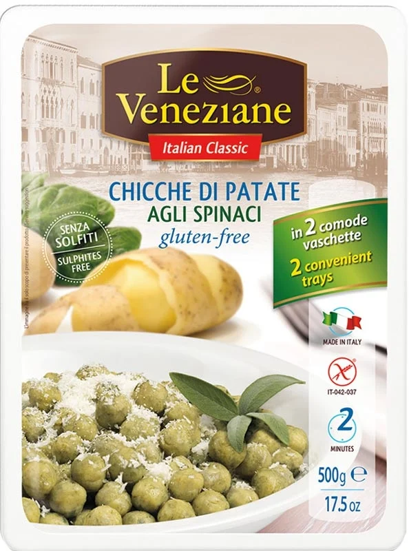 LE VENEZIANE Gnocchi con spinaci senza glutine 500 g