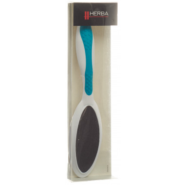 Lima doppia Herba per piedi grossolana e fine 20 cm Softtouch blu