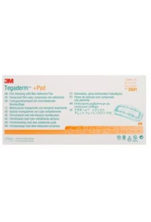 3M TEGADERM+PAD 9x25cm Wundki 4,5x20cm (n) 25 pezzi