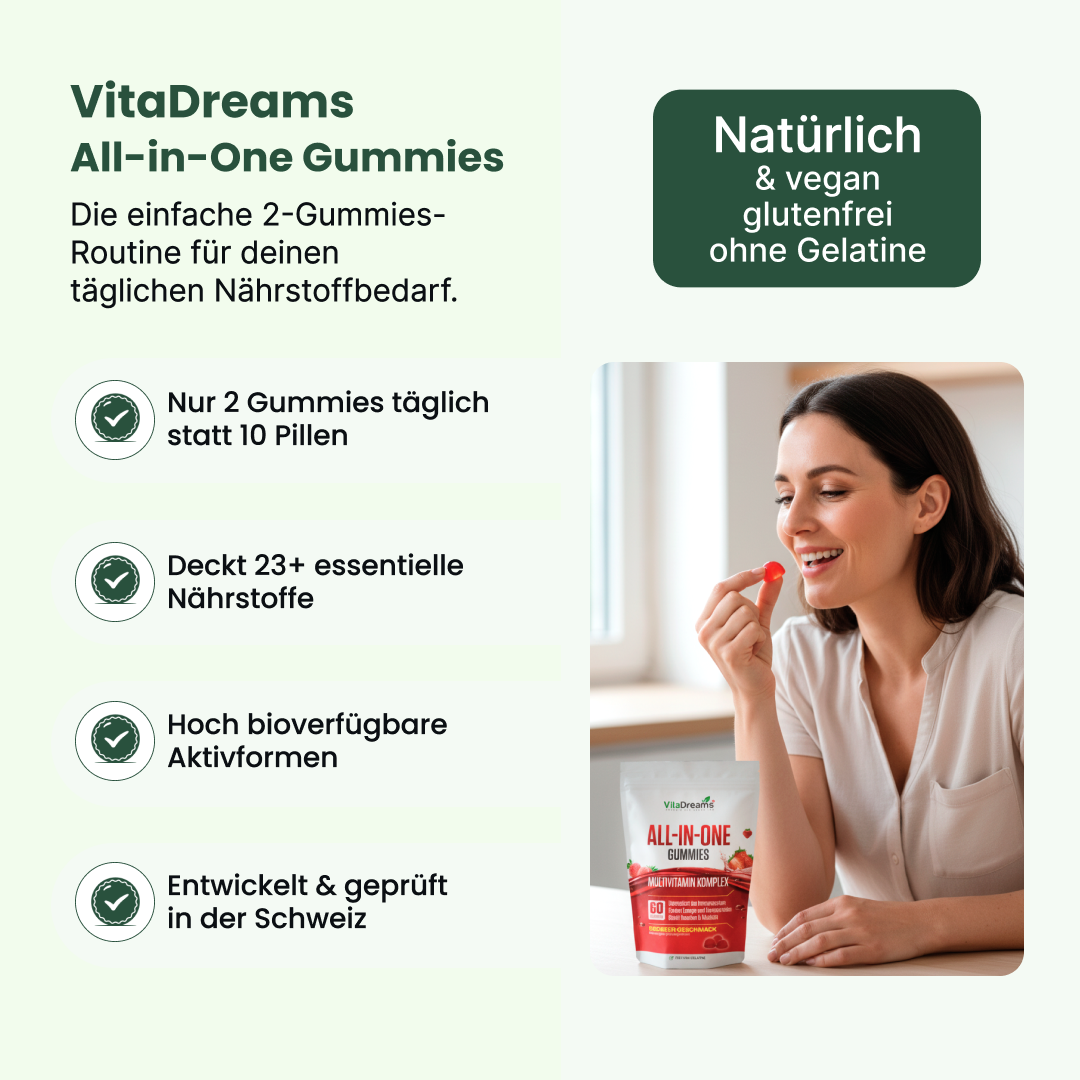 VitaDreams - Gomme all-in-one 60 pezzi