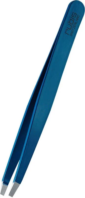 Pinzetta Rubis diritta blu Inox