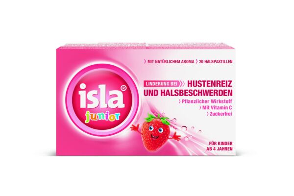 Isla Junior Pastiglie Fragola 20 pezzi