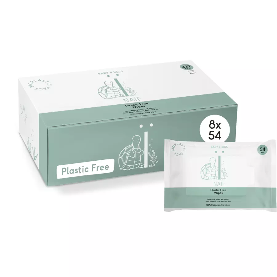 Salviette per bambini senza plastica Naïf 432 pezzi