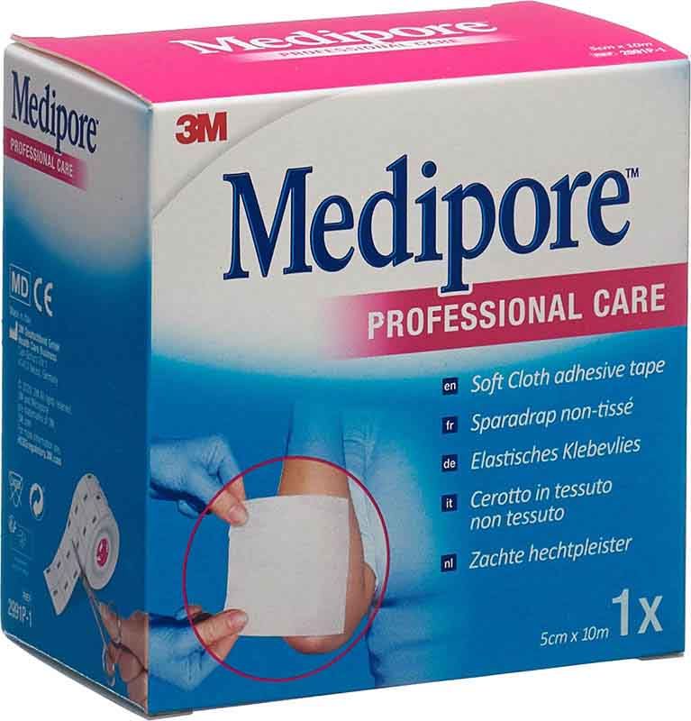 3M Medipore Adhesive Fleece 5cmx10m Liner