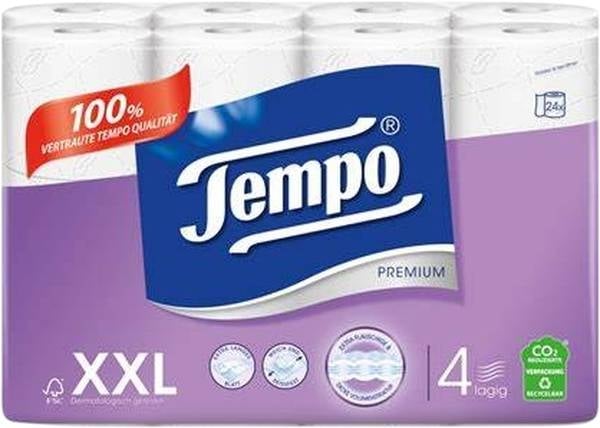 Tempo Toilettenpapier 4lag 120 Blatt 24 Stück