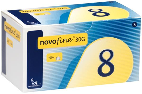 Aghi ipodermici Novofine 30G 8mm 100 pezzi