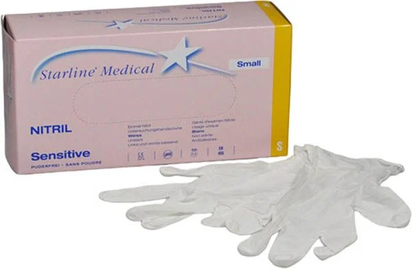 STARLINE Nitrile Sensit S non sterile senza polvere bianco 200 pezzi