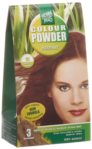 HENNA Plus Polvere di colore 51 Nocciola 100g