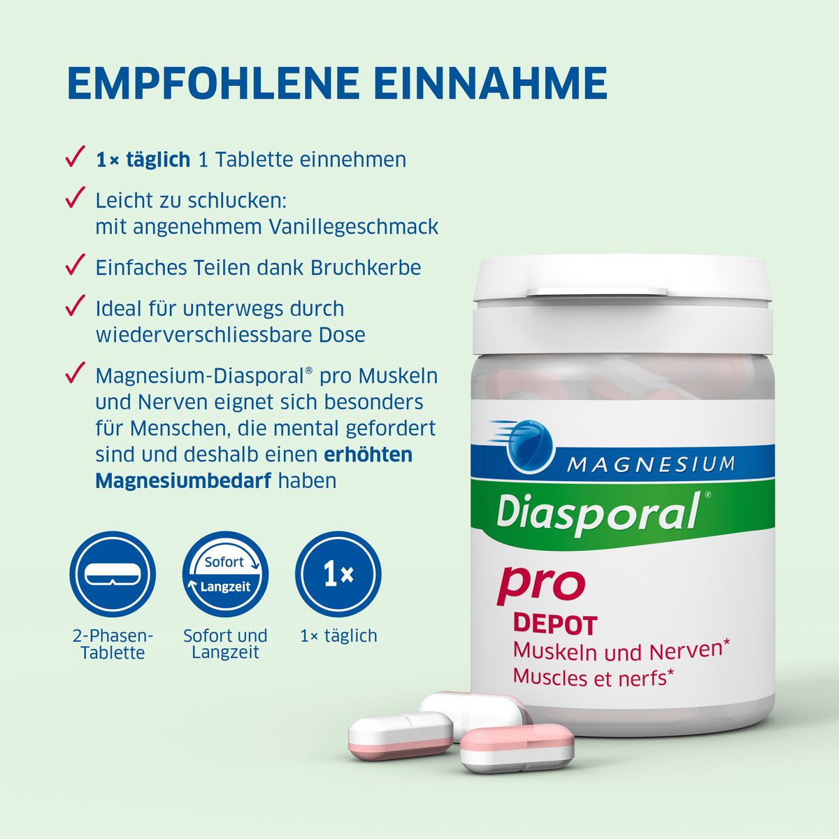 Magnesio Diasporal pro Depot Muscoli e Nervi Compresse 30 pezzi