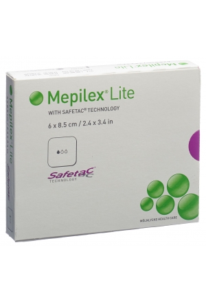 Benda assorbente Mepilex Lite 6x8,5 cm in silicone 5 pezzi