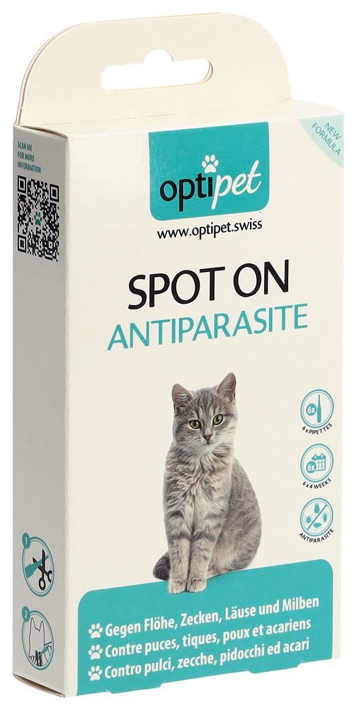 OPTIPET Spot On Antiparassitario Gatti 6 x 1 ml