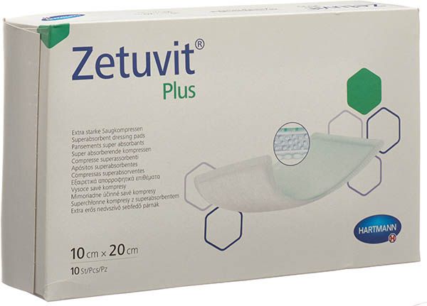 Zetuvit Plus benda assorbente 10x20cm 10 pezzi