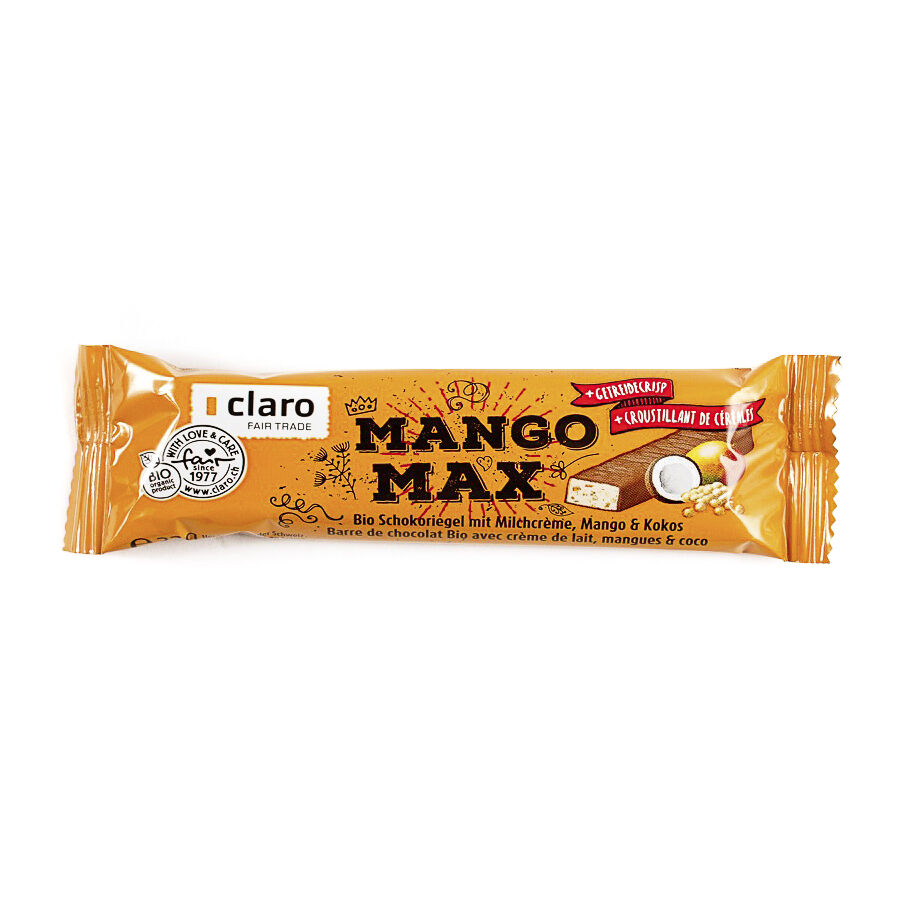 CLARO Mango Max Mango Cocco Barretta Biologica 33g