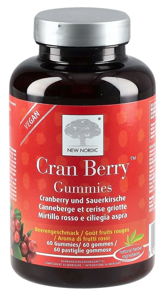 NUOVO NORDIC Cran Berry Gummies Ds 60 pezzi