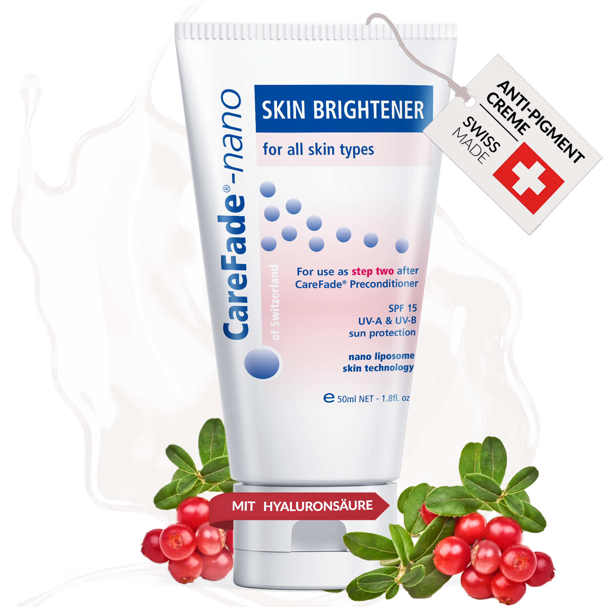 Care Fade -nano Crema schiarente per la pelle 50ml