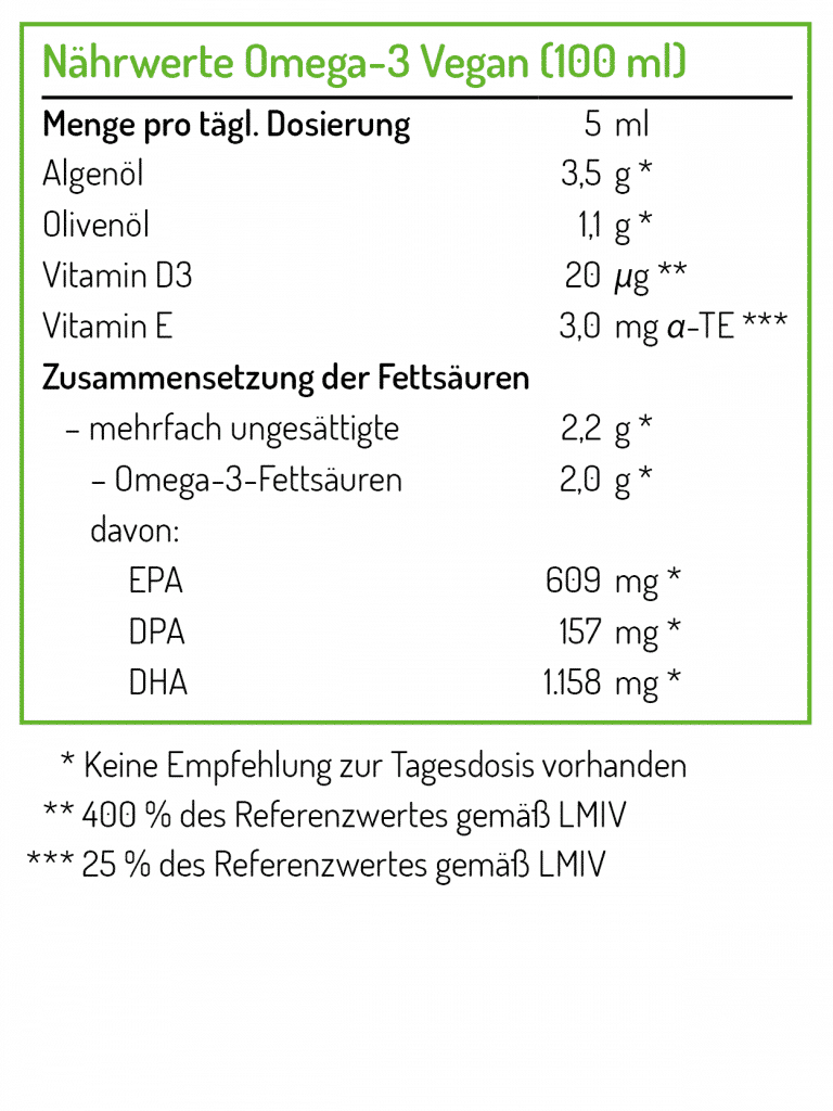 NORSAN Omega-3 olio di alghe vegano bottiglia 100ml