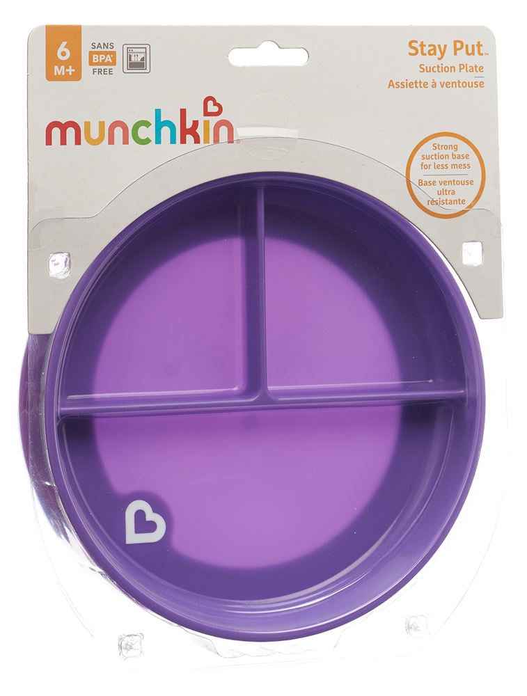 Piatto MUNCHKIN con ventose Stay Put