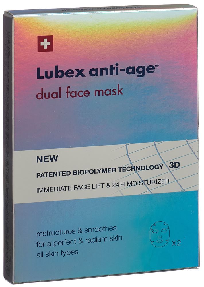 Lubex ANTI-AGE maschera facciale doppia Btl 2 pezzi
