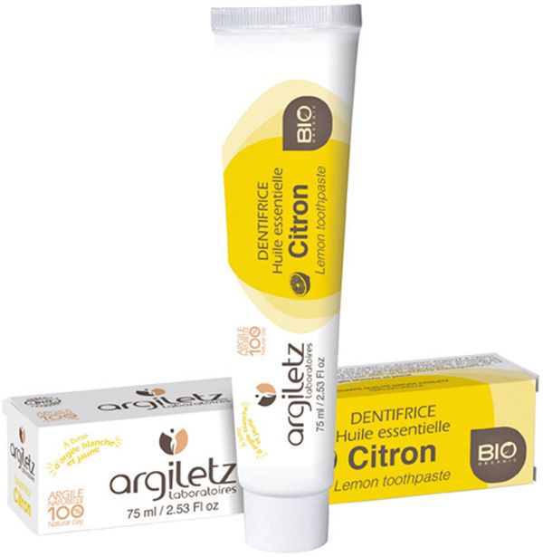 ARGILETZ Dentifricio al limone biologico 75ml