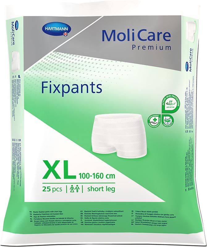 MOLICARE Premium Fixpants gamba corta XL 25 pezzi