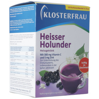 Klosterfrau Bevanda calda al sambuco 10x 15g