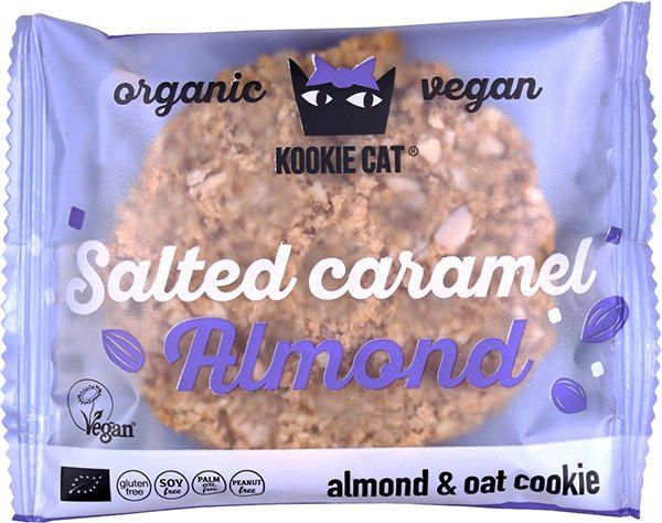 KOOKIE CAT Biscotto al caramello salato e mandorle 50g