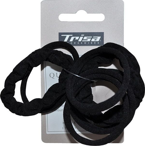 Trisa cravatta per capelli nera senza culo in metallo 10 pezzi