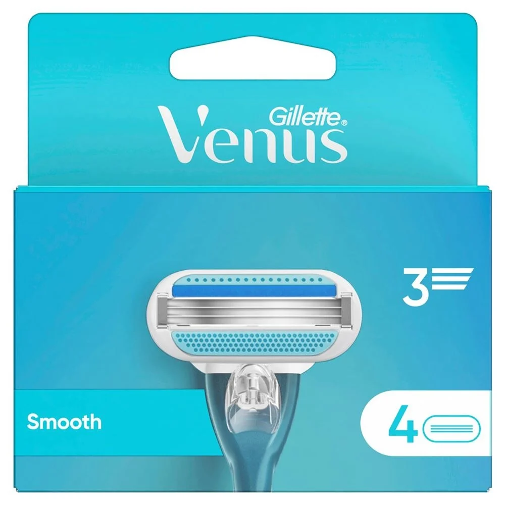 Gillette Venus Smooth Sen Systemkl 4 pezzi