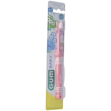 Spazzolino GUM 0-2 anni rosa