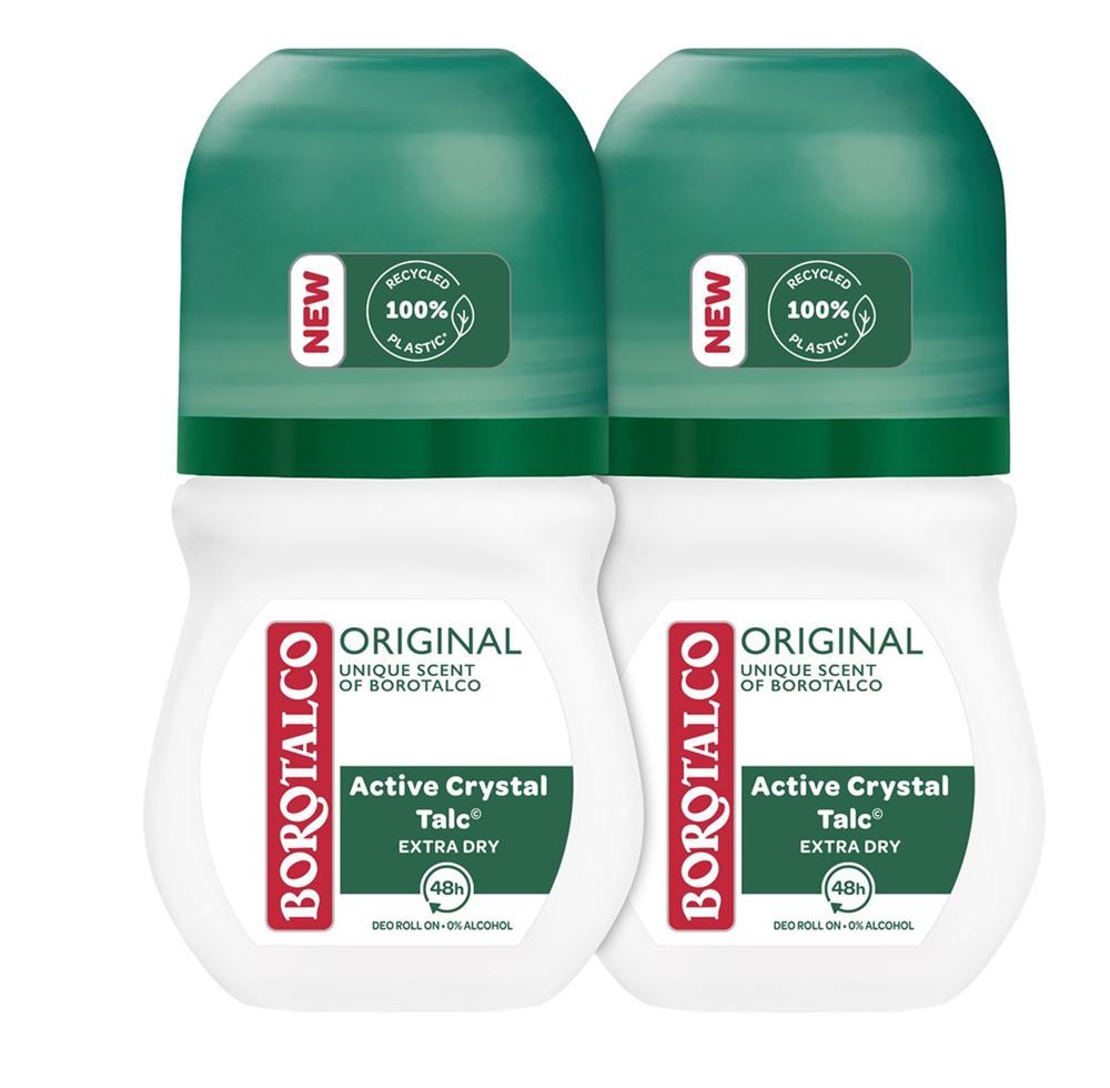 BOROTALCO Deo Original Roll on 2 x 50 ml