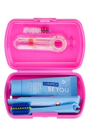 CURAPROX Set da viaggio Ortho rosa
